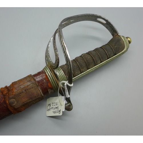 800 - A Royal Artillery 1822 pattern sword