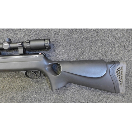 802 - A Hatsan model 8SX .22 air rifle with A65 3x9-50mm mil. scope