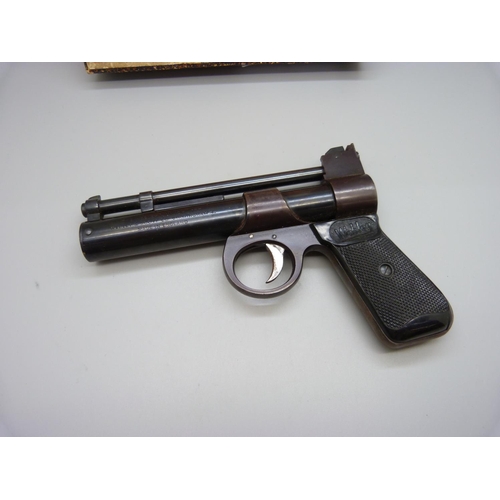 803 - The Webley 'Junior' air pistol, .177 calibre, boxed