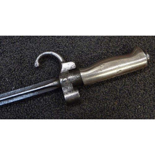 803A - A French Lebel socket bayonet, 1886 pattern