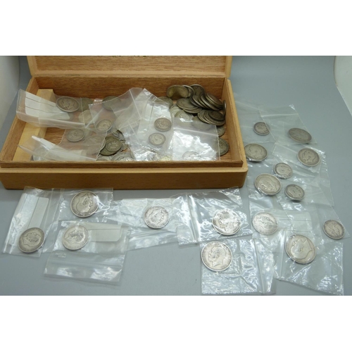 862 - Silver coinage, mainly pre 1920, 963g