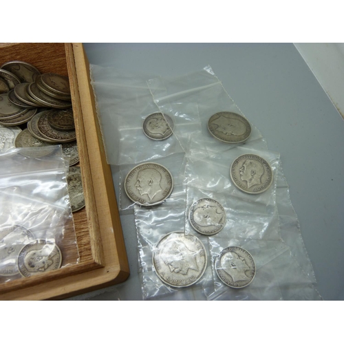 862 - Silver coinage, mainly pre 1920, 963g