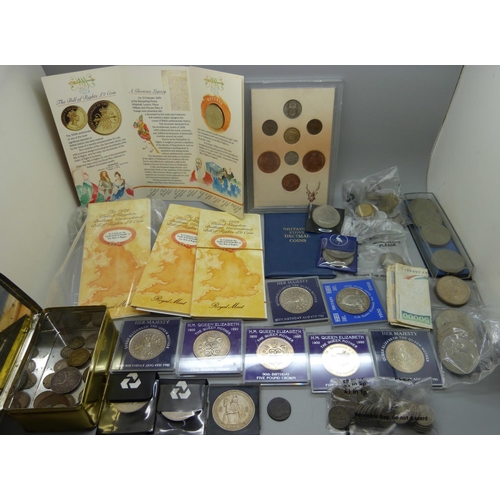 920 - A collection of coins; four Royal Mint 1989 UK £2 commemorative coins, crowns, twenty three £2 coins... 