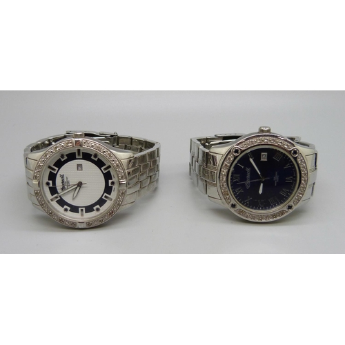 933 - Two Ingersoll wristwatches, 100M water resistant