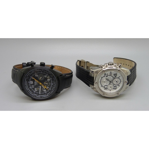 934 - A Pulsar Chronograph 100M wristwatch and an Aviator wristwatch