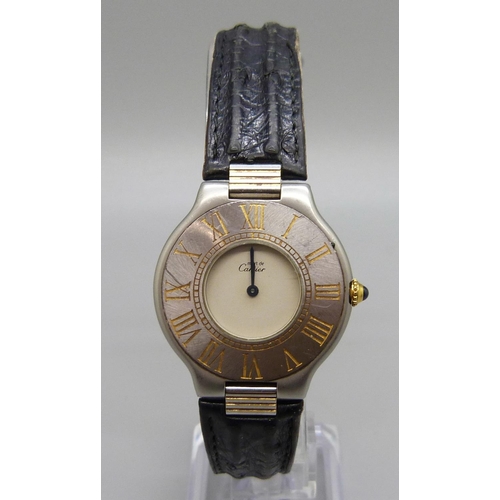 946 - A must de Cartier wristwatch, 30mm case