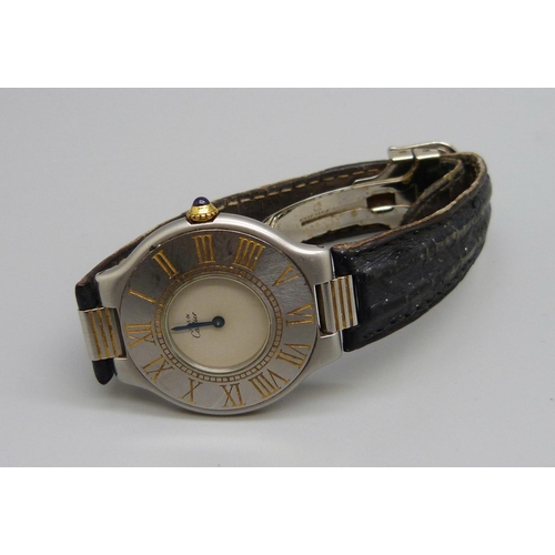 946 - A must de Cartier wristwatch, 30mm case