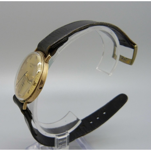 970 - A 9ct gold Rotary wristwatch, lacking crown