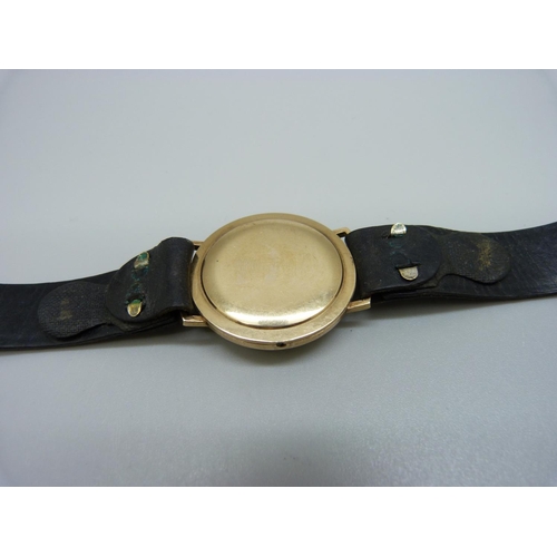 970 - A 9ct gold Rotary wristwatch, lacking crown