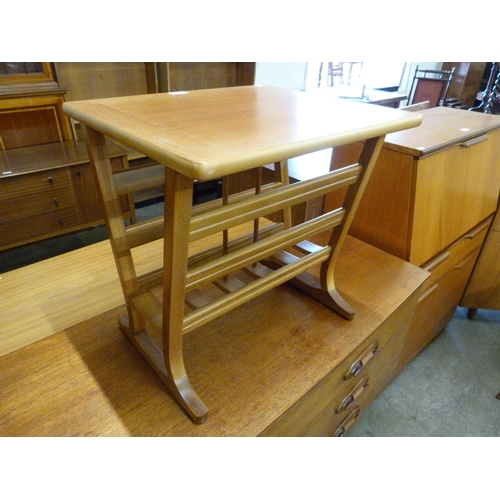 105 - A Nathan teak occasional table/magazine rack