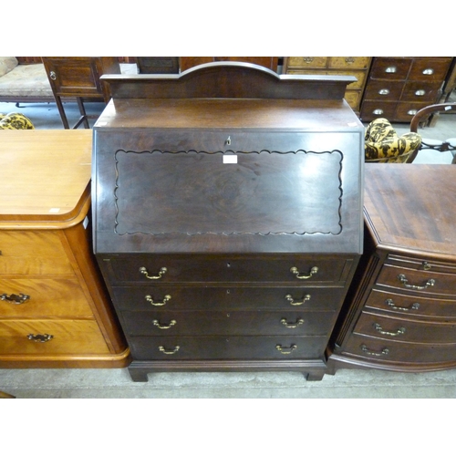 109 - An Edward VII mahogany bureau