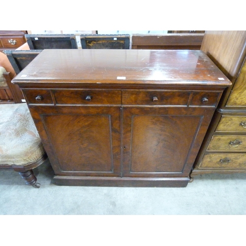 156 - A Victorian mahogany estate cupboard