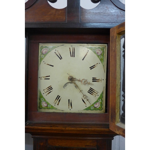 220 - A George III oak 30 hour longcase clock