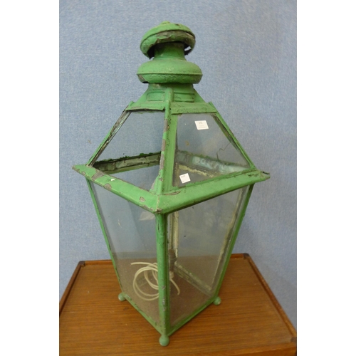 272 - A painted metal street lantern