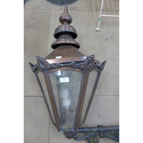 273 - A copper street lantern