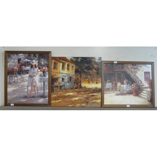 315 - Brian Jull, 'A Summers Tale', 'A Sunlit Corner' and one other, three limited edition giclee prints o... 