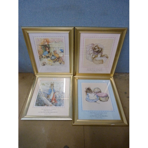 318 - A set of four Beatrix Potter prints