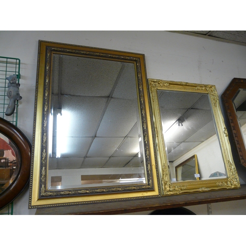 355 - Two gilt framed mirrors