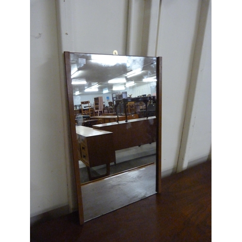 41 - Four teak framed mirrors