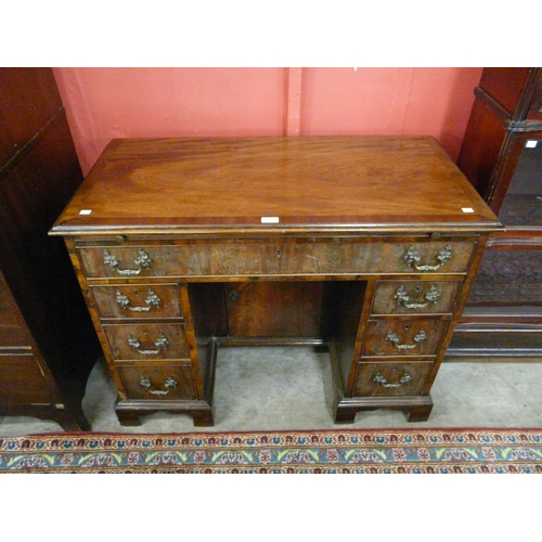 5 - A George III mahogany kneehole desk