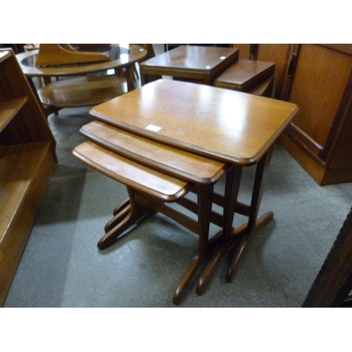 78 - A teak nest of tables