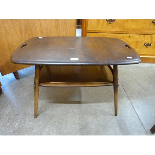 99 - An Ercol Golden Dawn elm and beech butlers tray table