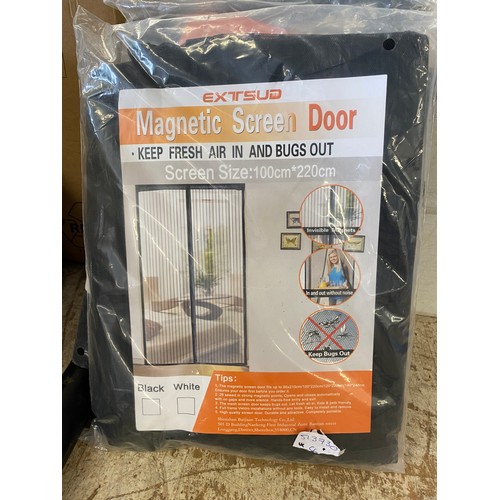 2103 - Three magnetic door screens 100x200cm, unused
