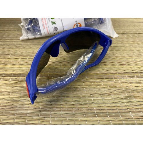 2107 - Three pairs of Vabneer wrap around sunglasses for cycling/driving (sealed)
