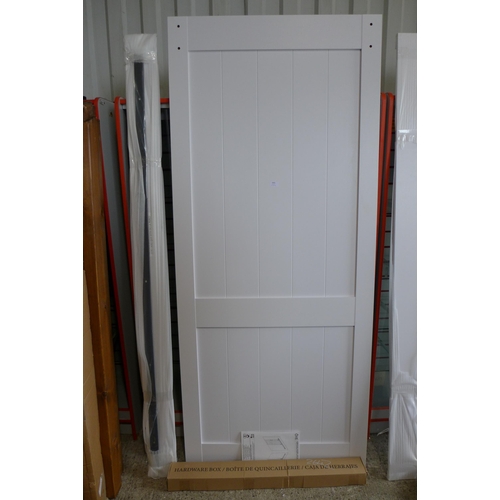 3005 - Ove Brittany Odyssey White Textured Wood Interior Barn Door, original RRP £287.49 + VAT (264Z-11) * ... 