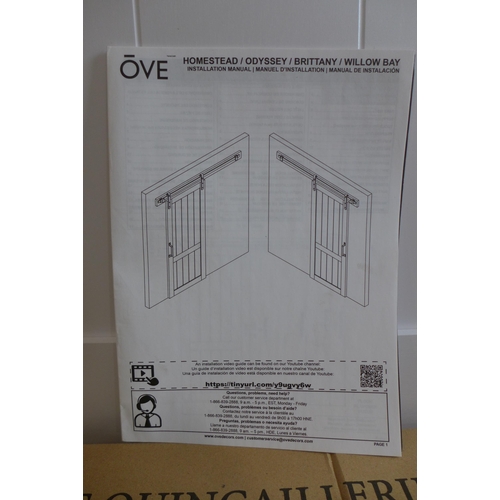 3005 - Ove Brittany Odyssey White Textured Wood Interior Barn Door, original RRP £287.49 + VAT (264Z-11) * ... 