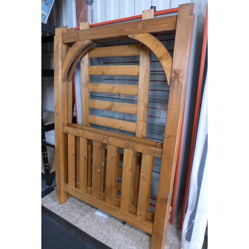 3006 - Anchor Fast Pine Wood BBQ Grilling Pavilion, parts missing (264Z-4) * This lot is subject to VAT