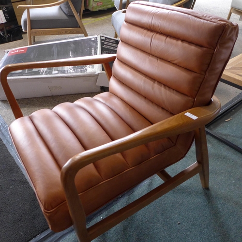 3029 - Newhaven Brown Leather Armchair, original RRP £399.91 + VAT (264Z-43) * This lot is subject to VAT