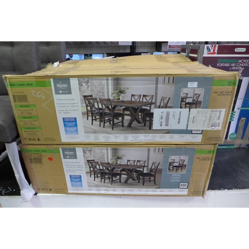 3039 - Eight Bayside Furnishings Braeden Cross Back Dining Chairs (4 Boxes of 2) (264Z-36) * This lot is su... 