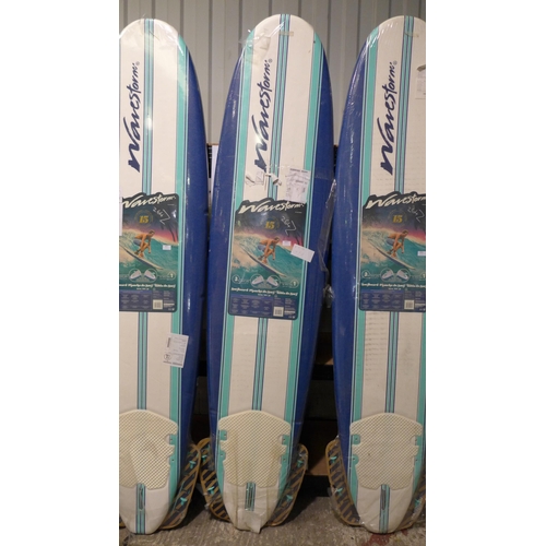 3059 - Wavestorm 8ft White and Blue Surfboard, original RRP £74.98 + VAT (264Z-52) * This lot is subject to... 