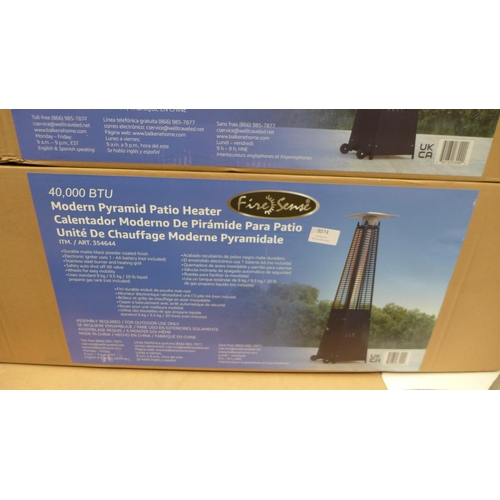 3074 - Modern Pyramid 40K BTU Flame Heater, original RRP £199.91 + VAT(263Z-8)   * This lot is subject to v... 