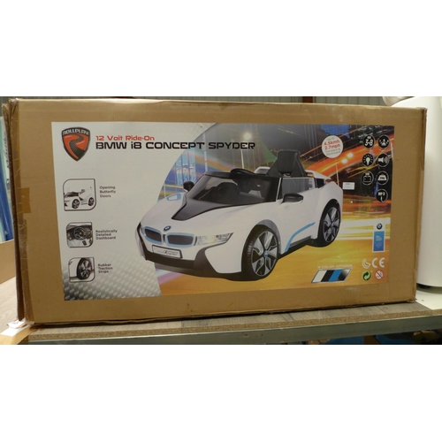 3080 - Rollplay Ride-On 8V White BMW I8, original RRP £149.91 + VAT       (263Z-37)   * This lot is subject... 