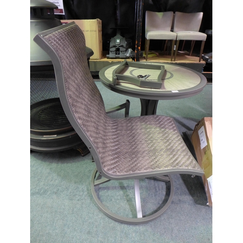 3098 - Sunvilla Murray Bistro Table & One Chair                 (263Z-49)   * This lot is subject to vat