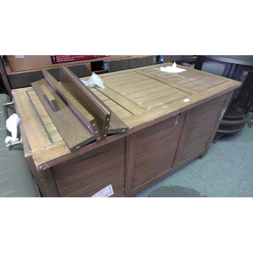 3100 - Pike and Main Wooden Workshop Deck Box -  595L, Damaged. original RRP £166.58 + VAT               (2... 