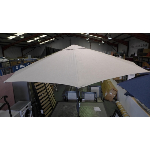 3106 - 11Ft LED Shale Umbrella original RRP £208.33 + VAT  & Sunbrella Base, RRP: £74.99 + VAT (263Z-22)   ... 