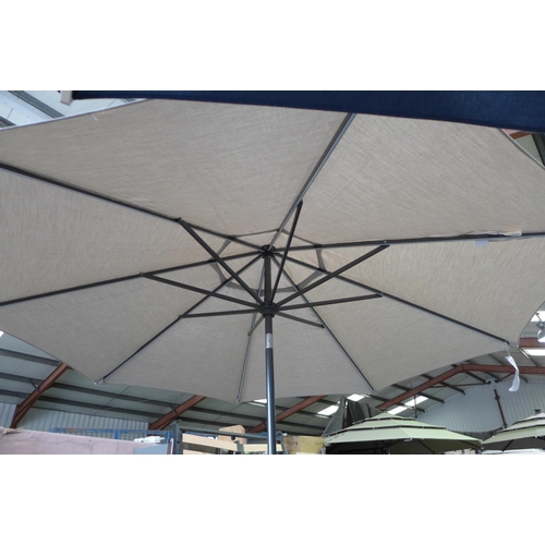 3106 - 11Ft LED Shale Umbrella original RRP £208.33 + VAT  & Sunbrella Base, RRP: £74.99 + VAT (263Z-22)   ... 