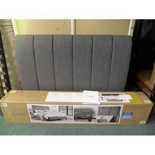 3131 - Northridge Home Grey Fabric Kingsize Bedframe, original RRP £416.66 + VAT (264Z-13) * This lot is su... 