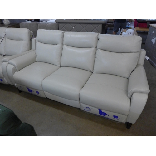 1434 - Kuka Barrett 3 seater light grey power Reclining Sofa , Original RRP £1333.33 + vat  ( 4125-3)    * ... 