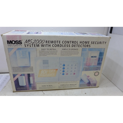 2181 - Moss home/office MS200 Security System/burglar alarm, boxed