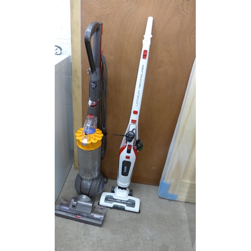 2260 - Dyson DC40 upright ball vacuum cleaner plus Goblin upright cordless vacuum cleaner (with battery cha... 