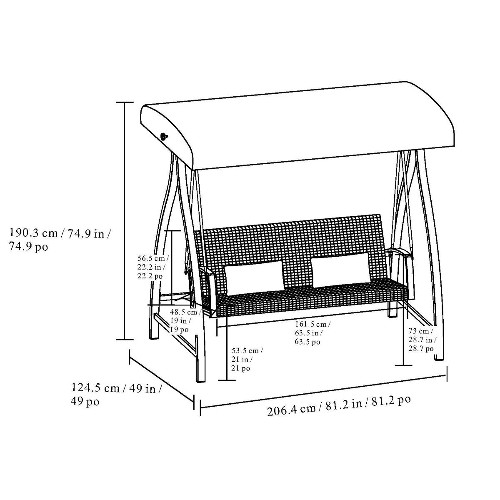 3040 - Agio Cameron Bliss Sand Woven Swing, original RRP £499.99 + VAT (264Z-33) * This lot is subject to V... 