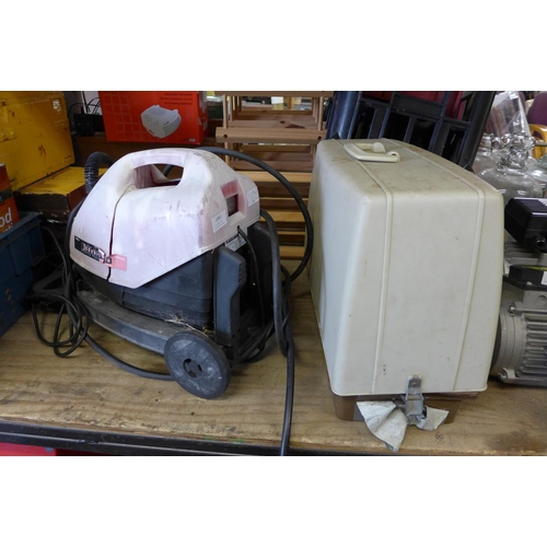 2061 - Jones 1970's electric sewing machine and Champion 1600 pressure washer