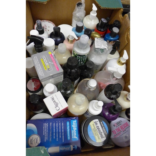 2144 - Approx 50 health and beauty consumables, boxed, unused - shampoo, bodywash, etc