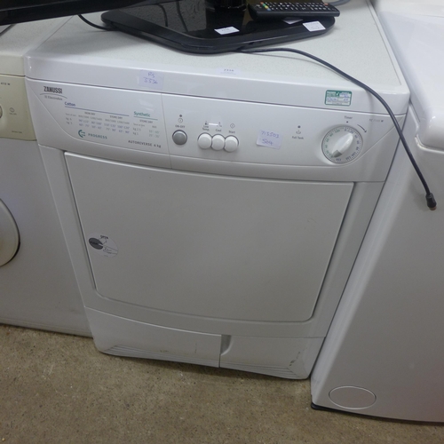 2994 - Zanussi TC 7103W auto 6kg condensing spin dryer