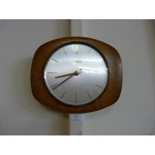 49 - A Kienzle Automatic teak wall clock