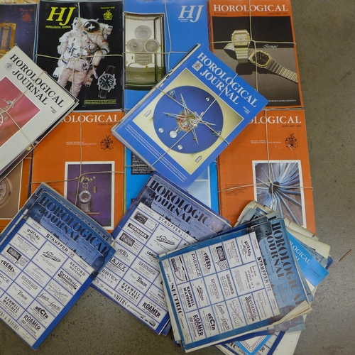 1008 - A large collection of Horological Journal magazines, 1950's onwards